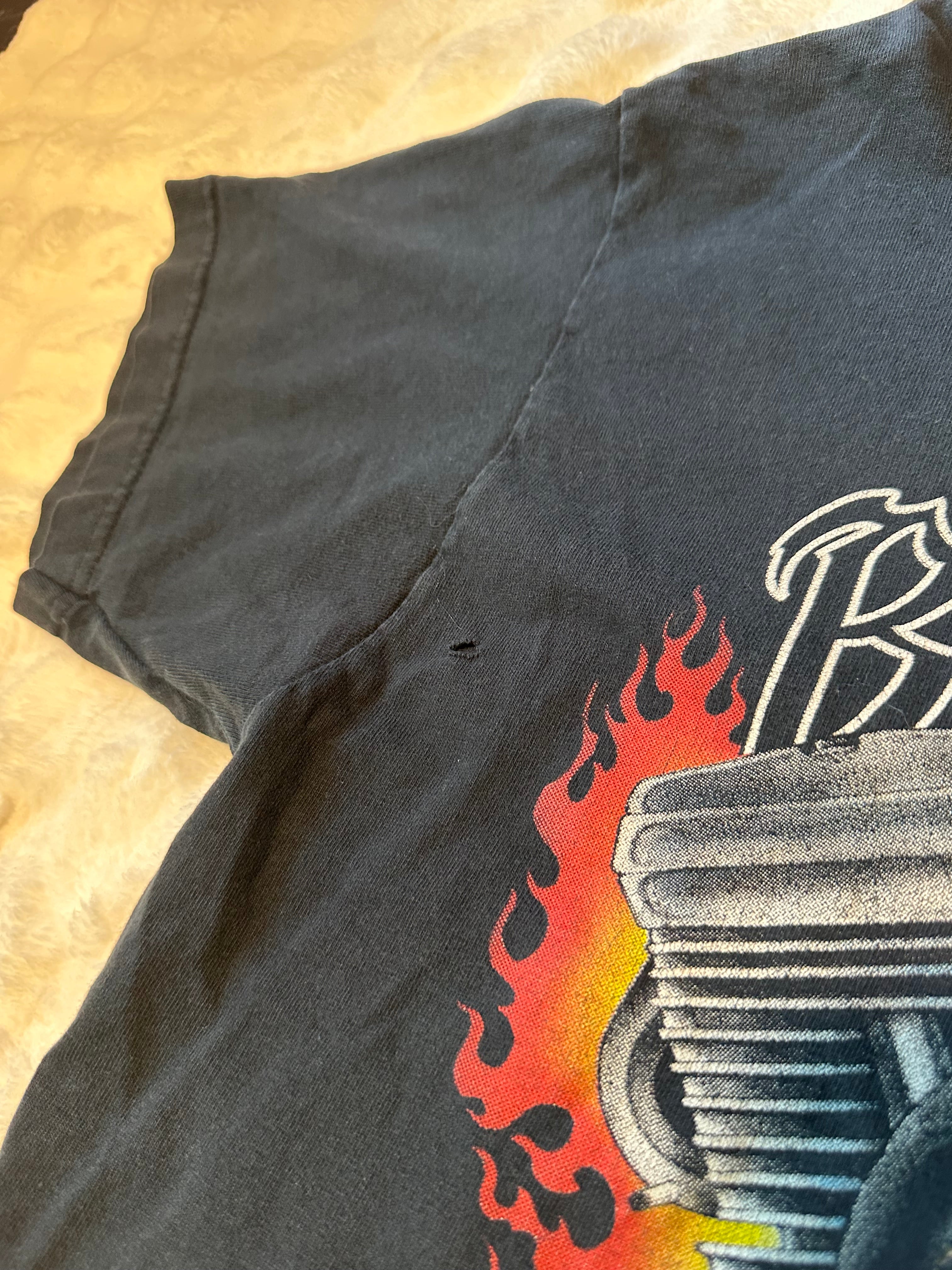 “Bad to the Bone” Skull Graphic T-Shirt