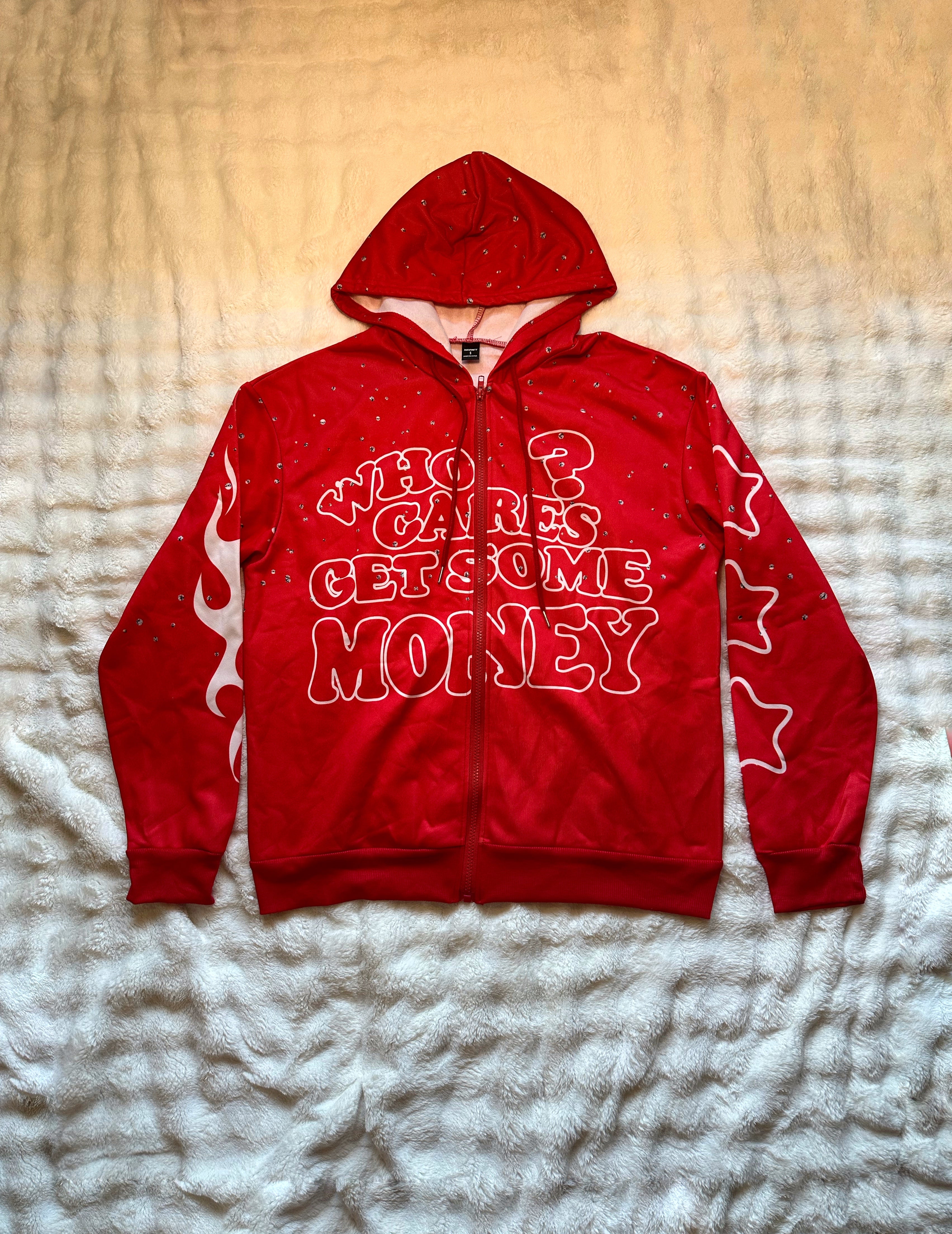 Who Cares? Get Some Money!! Graphic Jackets
