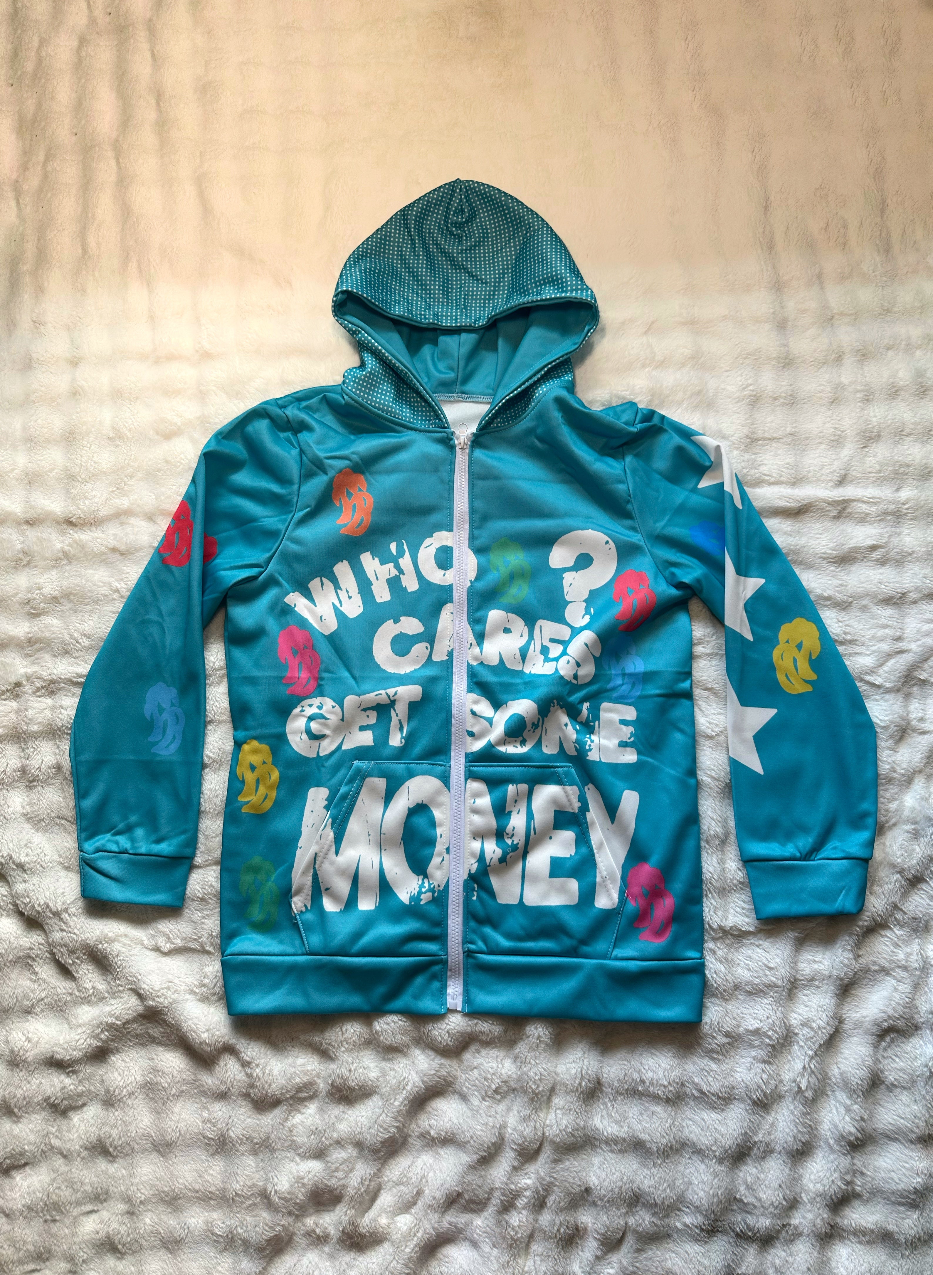Who Cares? Get Some Money!! Graphic Jackets