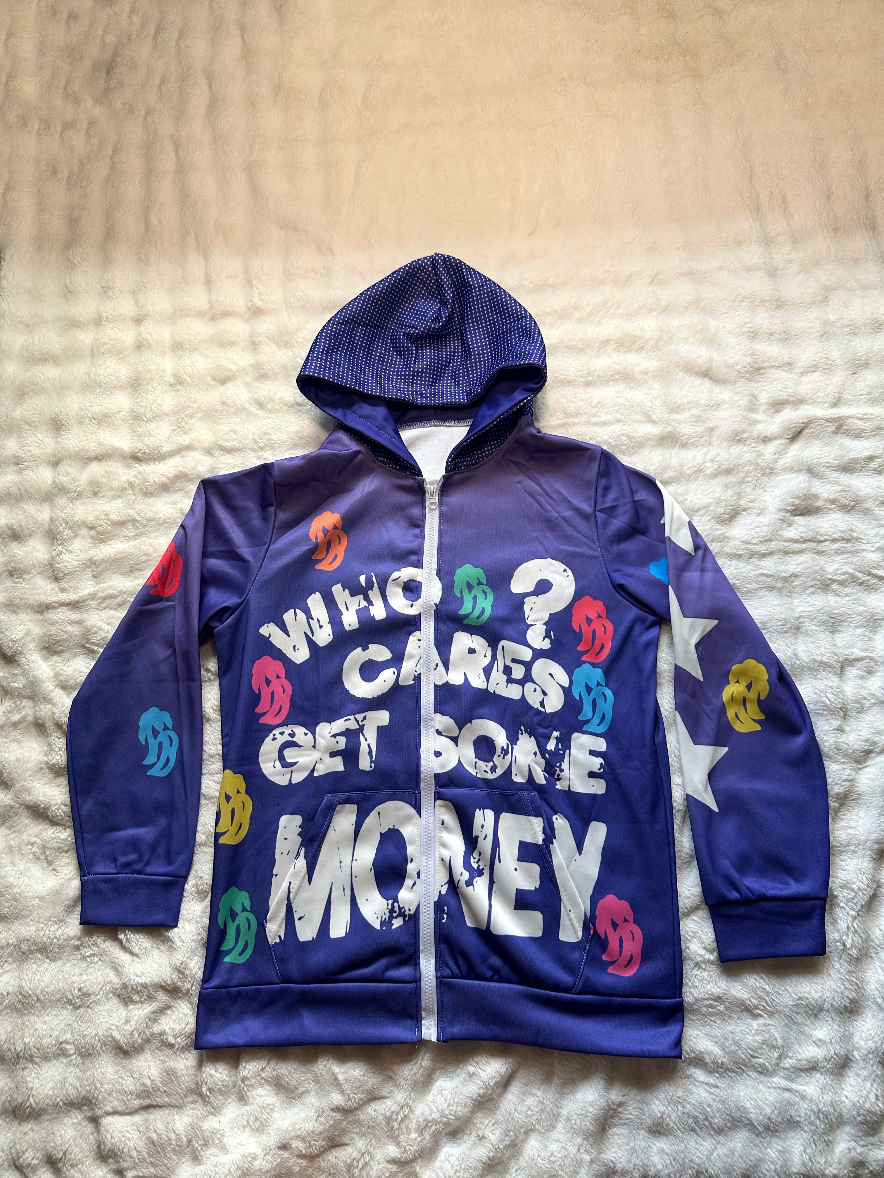 Who Cares? Get Some Money!! Graphic Jackets